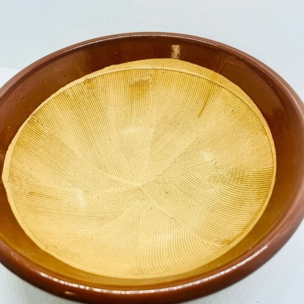 Handmade Art Pottery Altar Bowl | Rustic Brown Glazed‎ Ceramic | Ritual Decor |